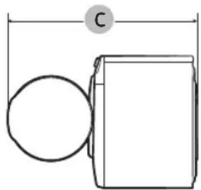 SAMSUNG WF45T6000AW - Dimensions - 2