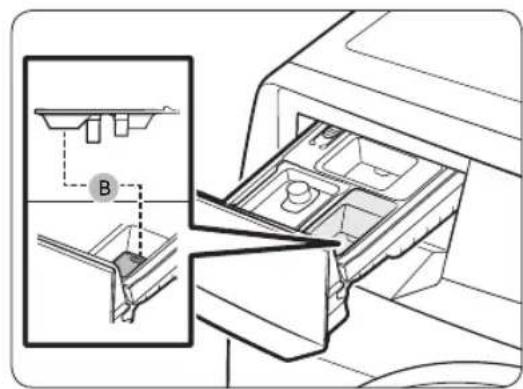 SAMSUNG WF45T6000AW - To add washing agents to the detergent drawer - 2