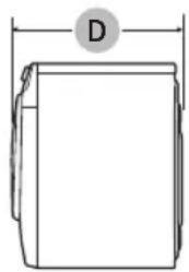 SAMSUNG WF45T6000AW - Dimensiones - 3