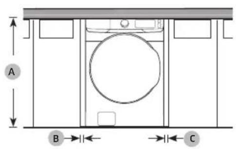 SAMSUNG WF45T6000AW - Dégagement requis - 1