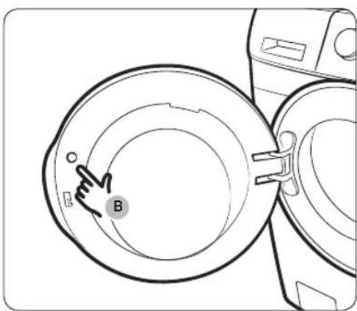 SAMSUNG WF45T6000AW - STEP 6 Remove the film inside the door - 1