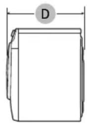 SAMSUNG WF45T6000AW - Dimensions - 3