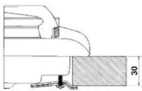 INDESIT PI 640 AS (AN) R - Esquema de fijación de los ganchos - 2