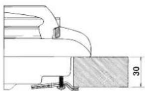 INDESIT PI 640 AS (AN) R - Schema di fissaggio dei ganci - 2