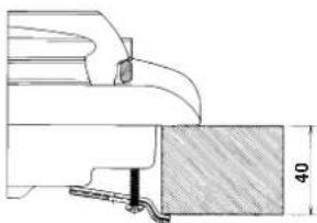 INDESIT PI 640 AS (AN) R - Esquema de fijación de los ganchos - 3