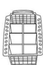 INDESIT IDE 1000 EU.2 - Cesto dos talheres - 1