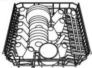INDESIT IDE 1000 EU.2 - Voorbeelden van het inladen van het bovenrek - 2