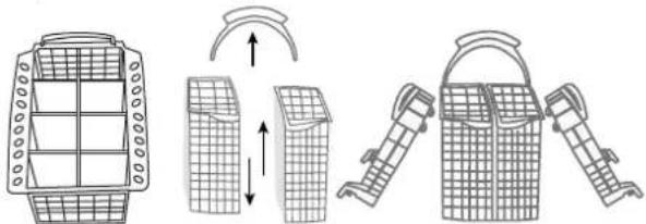 INDESIT IDE 1000 EU.2 - Cutlery basket - 1