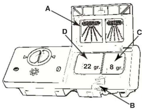 INDESIT DI 72 SI (EU) - Carregamento de detergente - 1