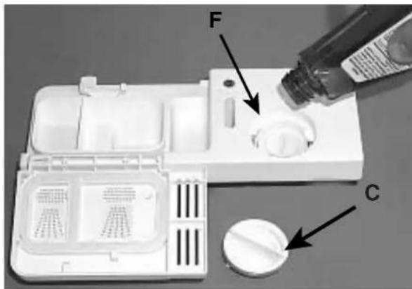 INDESIT DI 72 SI (EU) - Loading the Rinse Aid - 1