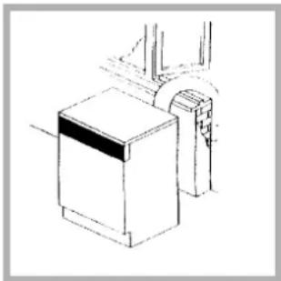 INDESIT IS 60 V (EX) PAI - Luchtafvoer door een open raam - 1