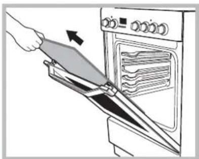 INDESIT I6TG1G(X)GHEX - Removing and fitting the oven door: - 4