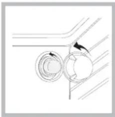 INDESIT I6TG1G(X)GHEX - Replacing the oven light bulb - 1