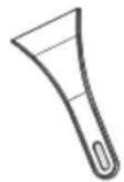 INDESIT I55ZM 112 W - Raschietto in plastica - 1