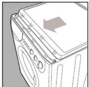 INDESIT WD 105 T (EX) 22060 - Como trocar o cabo de alimentacao - 4