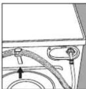 INDESIT WD 105 T (EX) 22060 - Raccordement du tuyau de vidange - 2