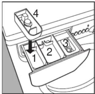 INDESIT WD 105 T (EX) 22060 - Le secret du tiroir à produits lessiviels - 2