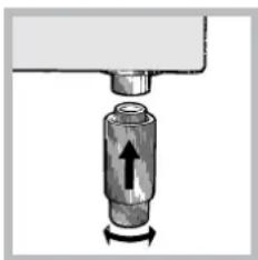 INDESIT KN6T72SA(W)NL S - Waterpas zetten - 2
