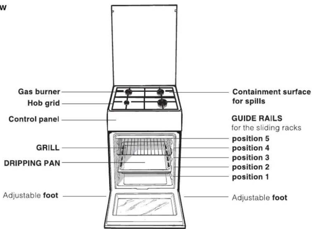 INDESIT KN3G210S(W)FR - Description of the appliance - 1