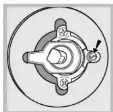 INDESIT KN3G210S(W)FR - Adjusting the gas oven burner's minimum setting: - 1