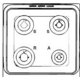 INDESIT K6G110S(W)NL - Tabel eigenschappen branders en sproeiers - 1