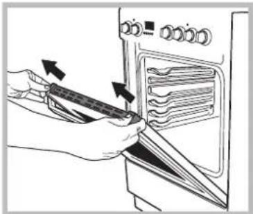 INDESIT I63I 6C6A.T(X)FR - Démontage et remontage de la porte du four : - 4