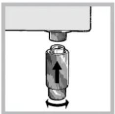 INDESIT I5V7H6A(X)EU - Ustawienie w poziomie - 1