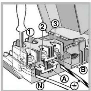 INDESIT I5V7H6A(X)EU - Montage du cable d'alimentation - 3