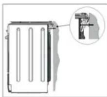INDESIT I5V7H6A(X)EU - Anschluss des Stromkabels an das Stromnetz - 1