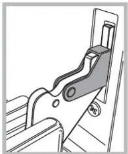 INDESIT I5V7H6A(X)EU - Removing and fitting the oven door: - 1