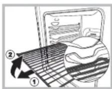 INDESIT I5V7H6A(X)EU - ACHTUNG! Der Ofen ist mit einem Arretierungs- - 1