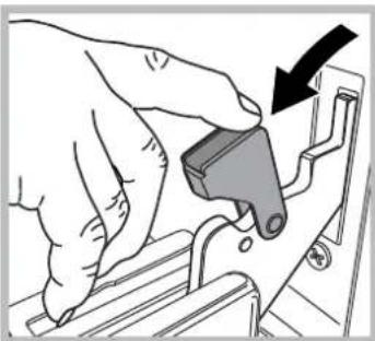 INDESIT I5V7H6A(X)EU - Removing and fitting the oven door: - 2