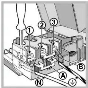 INDESIT KN3C76A(X)EU S - Montage du câble d'alimentation - 3