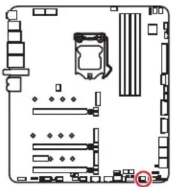 MSI MEG Z490 Godlike - W_FLOW1: Water Flow Meter Connector - 1