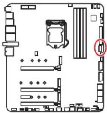 MSI MEG Z490 Godlike - JUSB1: Connecteur USB 3.2 Gen 2 10Gb/s Type-C - 1