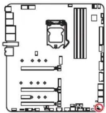 MSI MEG Z490 Godlike - JBAT1:Джампер оочткданньх CMOS (C6poc BIOS) - 1