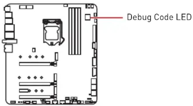 MSI MEG Z490 Godlike - Debug Code LED - 1