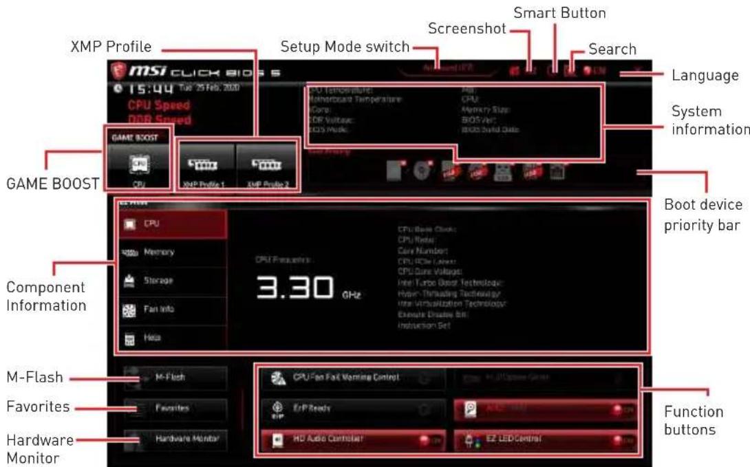 MSI MEG Z490 Godlike - EZ Mode - 1