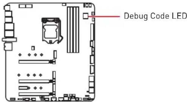 MSI MEG Z490 Godlike - Debug Code LED - 1
