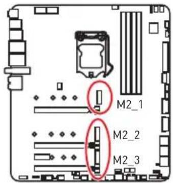 MSI MEG Z490 Godlike - M2_1~3: M.2 Slots (Key M) - 1