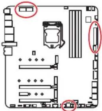 MSI MEG Z490 Godlike - CPU_PWR1~2, ATX_PWR1, PCIE_PWR1: Connecteurs d'alimentation - 1
