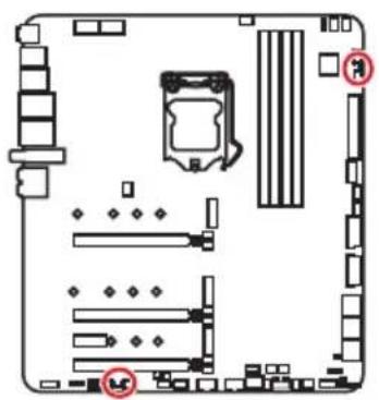 MSI MEG Z490 Godlike - T_SEN1~2: Anschlüsse für einen Temperaturfuhler - 1