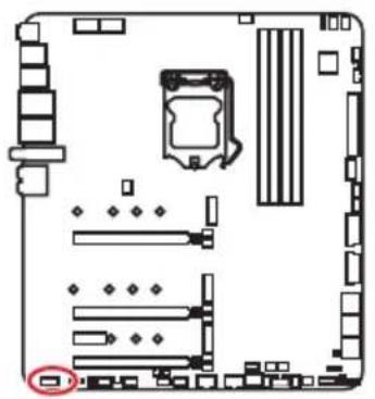 MSI MEG Z490 Godlike - JAUD1: Front Audio Connector - 1