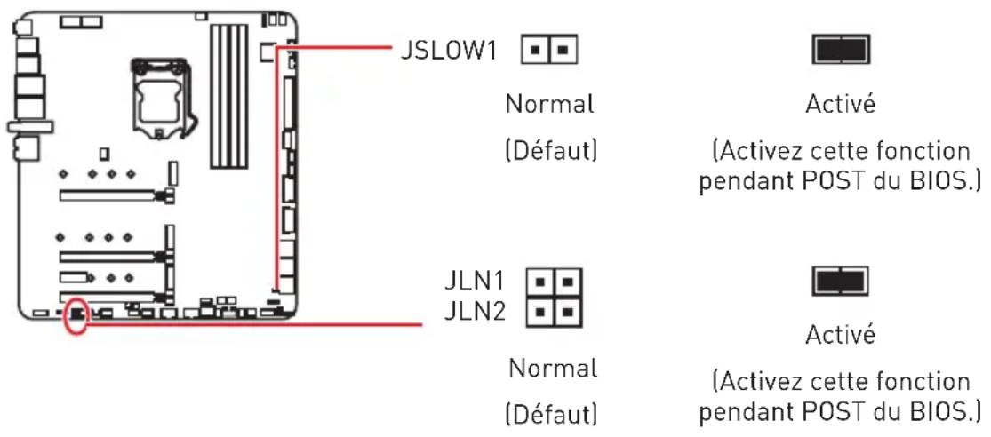 MSI MEG Z490 Godlike - JLN1~2 : Cavalier de démarrage à basse température - 1