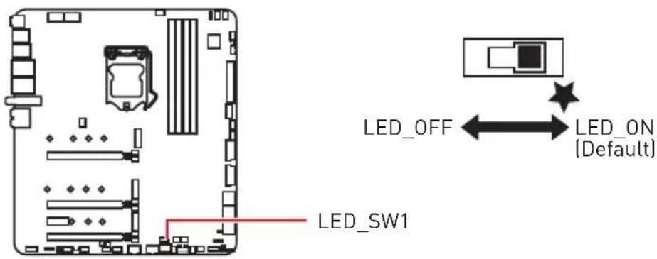 MSI MEG Z490 Godlike - LED_SW1: EZ LED Control - 1