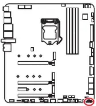 MSI MEG Z490 Godlike - JCI1: Chassis Intrusion Connector - 1