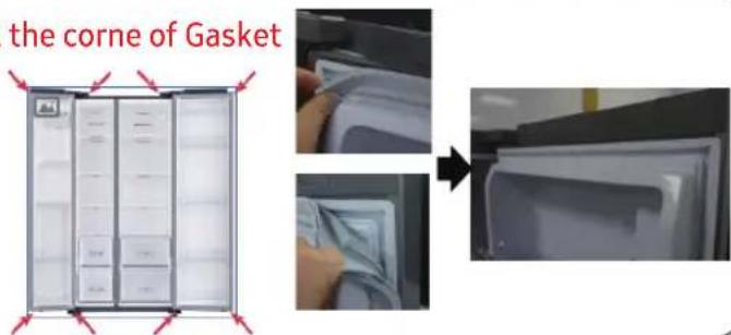 SAMSUNG RS54N3003EF - To remove the gasket - 1