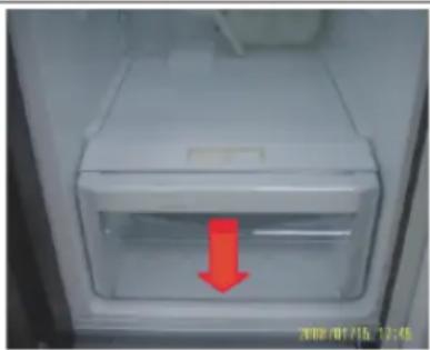 SAMSUNG RS54N3003EF - Pour retirer le tiroir - 1