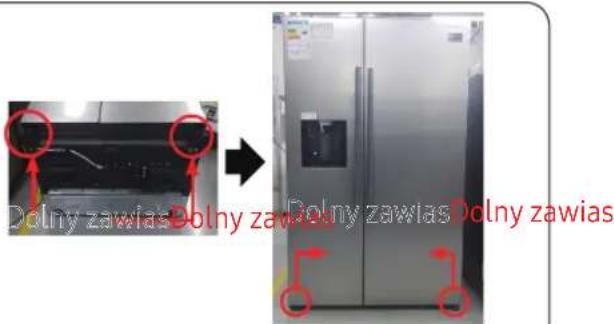 SAMSUNG RS54N3003EF - Wymiana uchwytu - 8