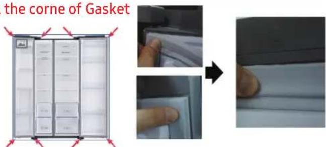 SAMSUNG RS54N3003EF - To replace the gasket - 1
